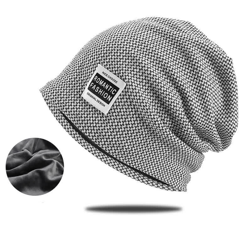 Bonnet tricoté extensible sans bord décontracté