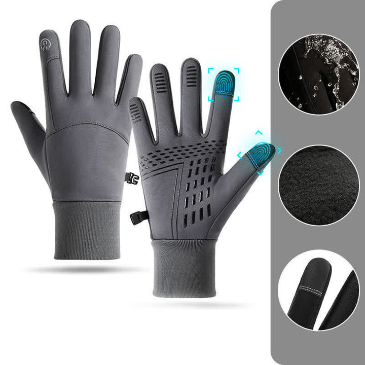 Gants de sport thermiques à écran tactile résistants au froid