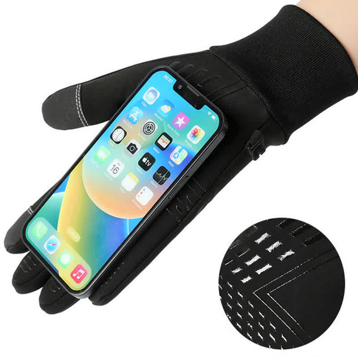 Gants de sport thermiques à écran tactile résistants au froid