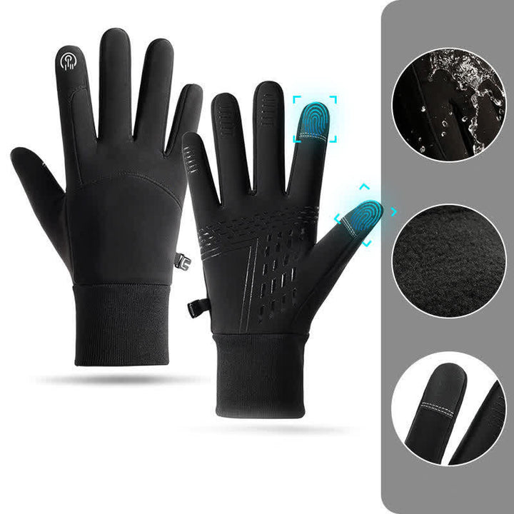 Gants de sport thermiques à écran tactile résistants au froid
