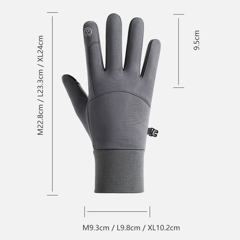 Gants de sport thermiques à écran tactile résistants au froid