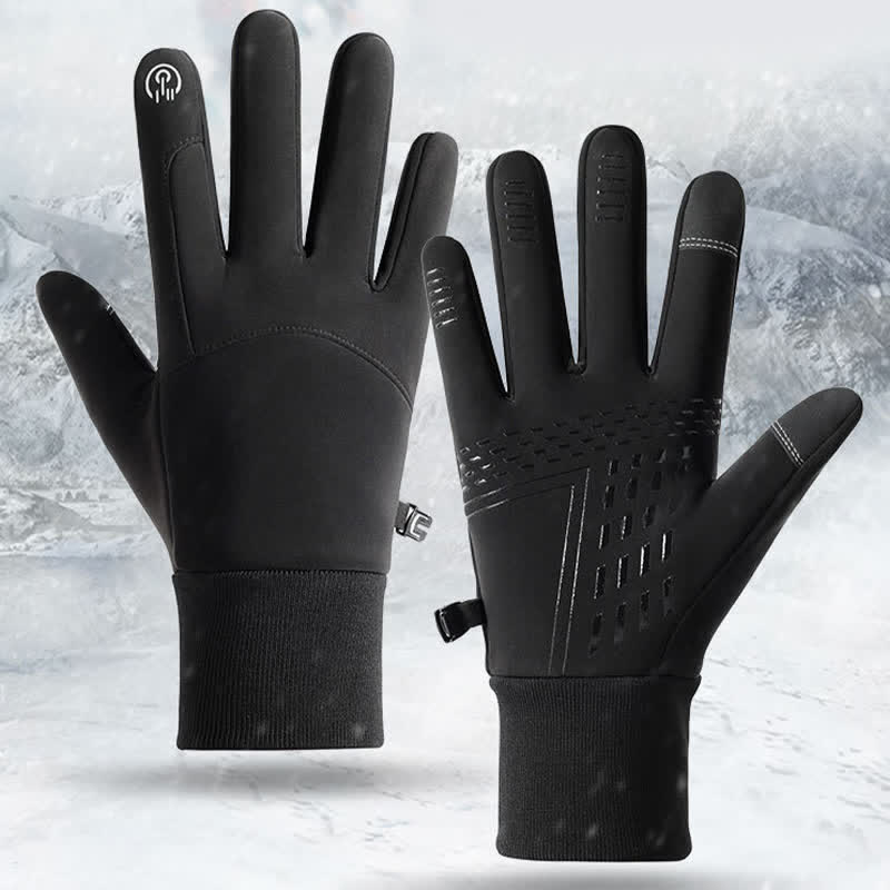 Gants de sport thermiques à écran tactile résistants au froid