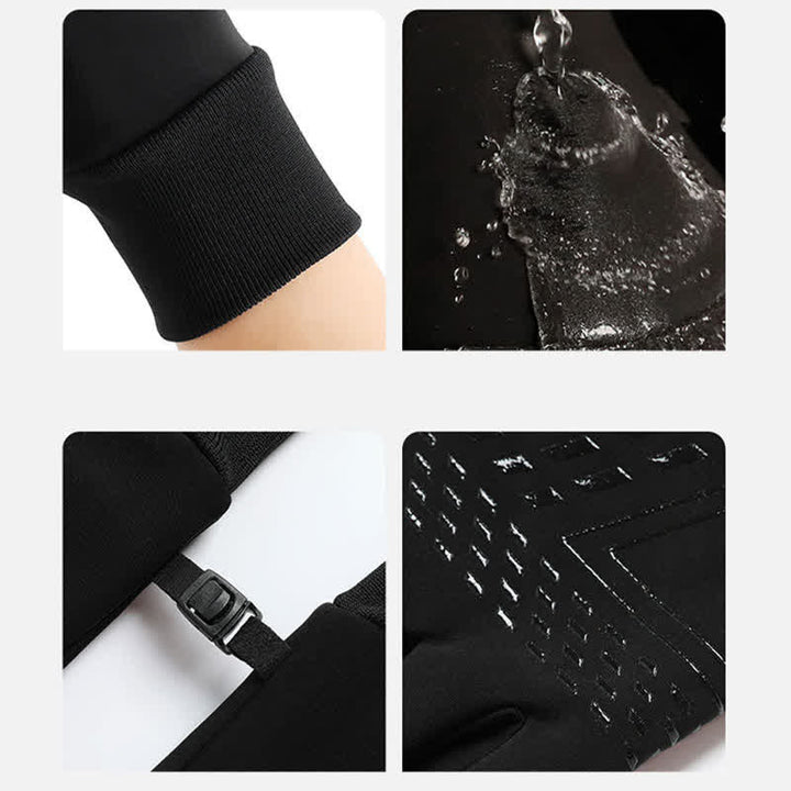 Gants de sport thermiques à écran tactile résistants au froid