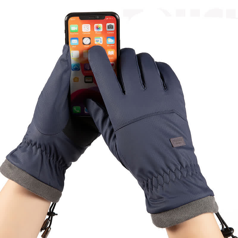 Gants d'équitation d'hiver pour écran tactile avec poignet élastique