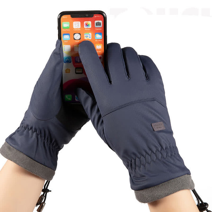 Gants d'équitation d'hiver pour écran tactile avec poignet élastique
