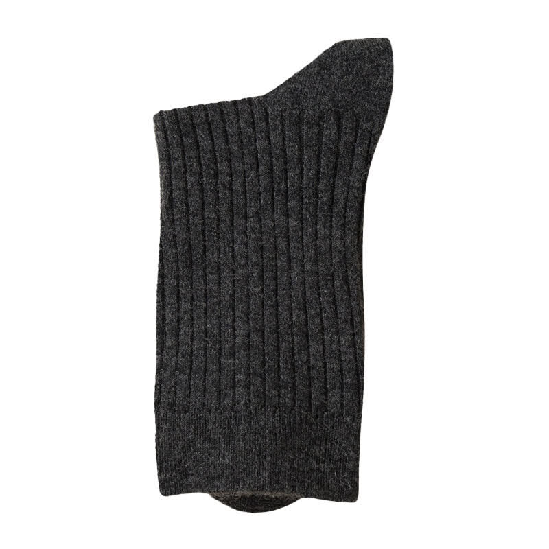 Chaussettes d'équipage confortables et respirantes de couleur unie pour hommes