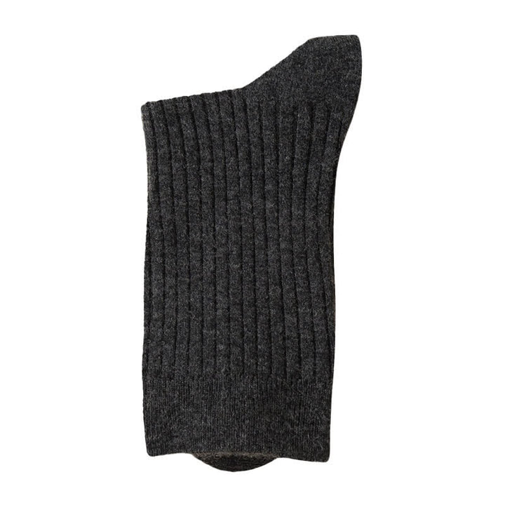 Chaussettes d'équipage confortables et respirantes de couleur unie pour hommes