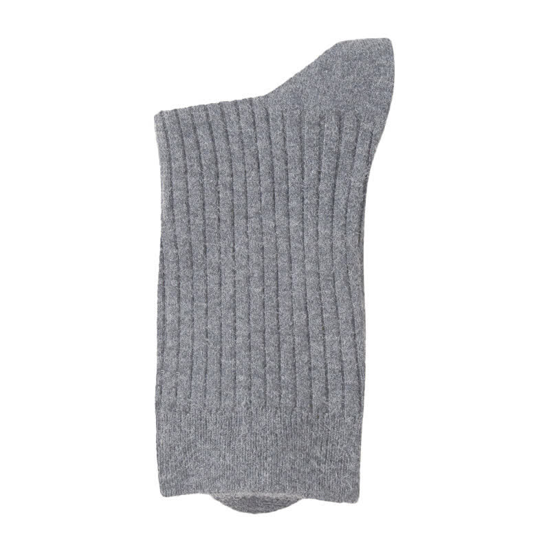 Chaussettes d'équipage confortables et respirantes de couleur unie pour hommes