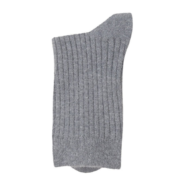 Chaussettes d'équipage confortables et respirantes de couleur unie pour hommes