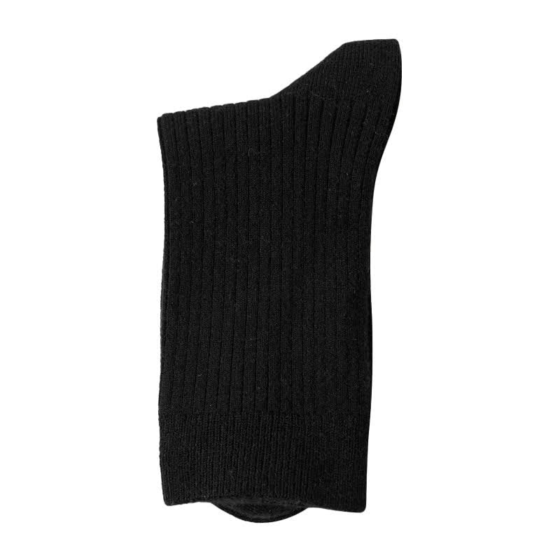 Chaussettes d'équipage confortables et respirantes de couleur unie pour hommes