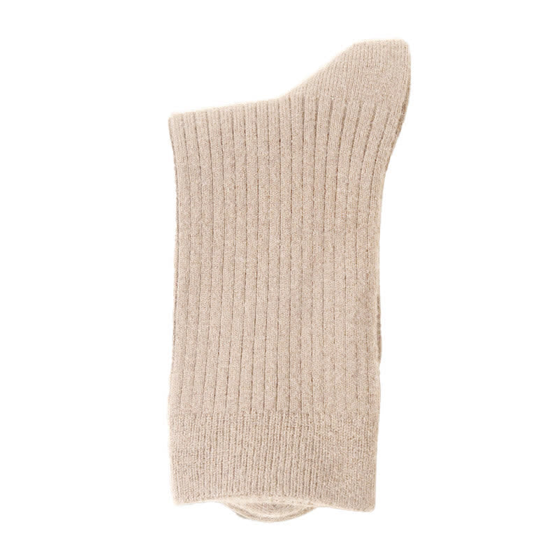 Chaussettes d'équipage confortables et respirantes de couleur unie pour hommes