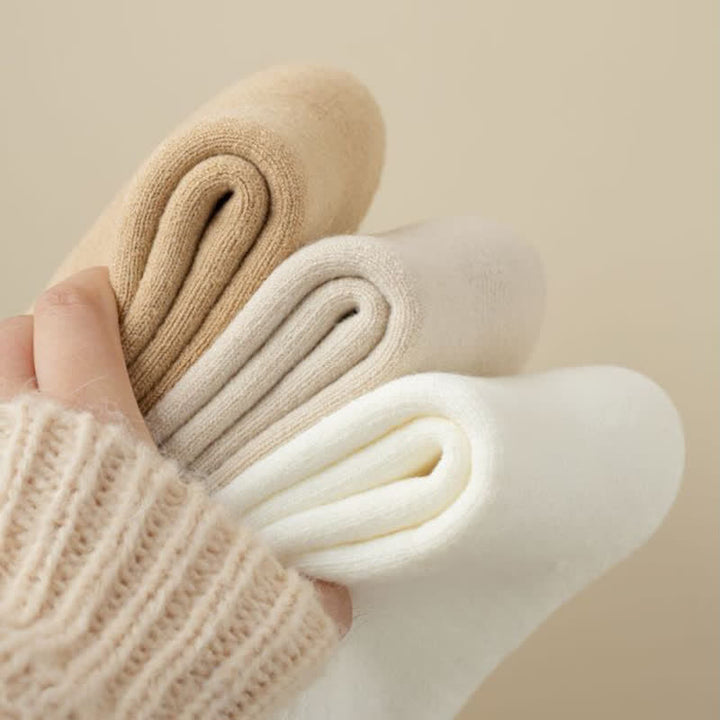 Chaussettes mi-mollet en cachemire de couleur unie pour homme