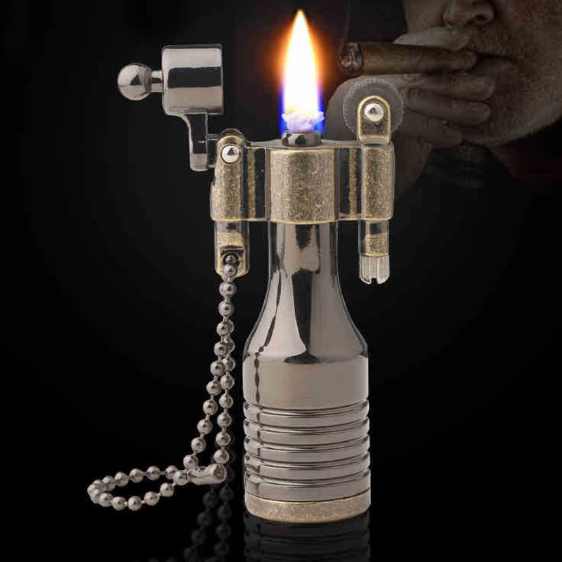 Briquet à pétrole rechargeable Steampunk à l'ancienne - Bronze - image 0