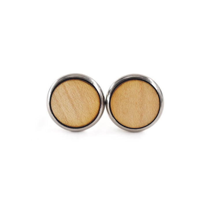 Boutons de manchette ronds en bois pour hommes, pour mariage, affaires - image 6