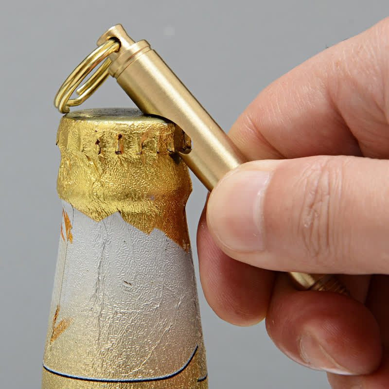 Décapsuleur multifonctionnel, couteau caché, porte-clés à balle détachable