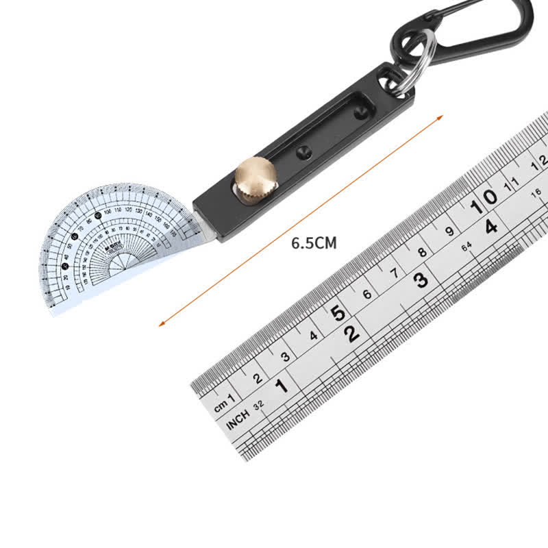 Mini couteau utilitaire à pousser et tirer, porte-clés - Noir - image 5