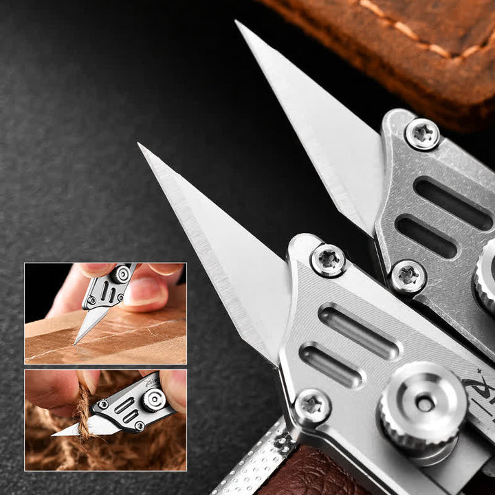Couteau de poche portable Push Pocket Knife Unboxing Cutter Porte-clés