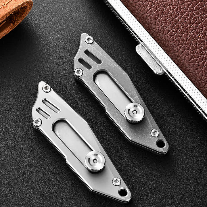 Couteau de poche portable Push Pocket Knife Unboxing Cutter Porte-clés