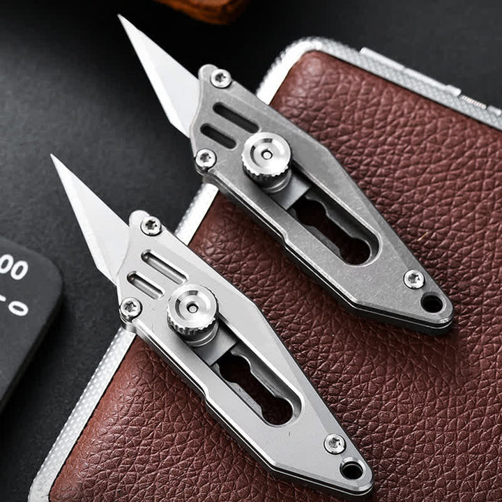 Couteau de poche portable Push Pocket Knife Unboxing Cutter Porte-clés