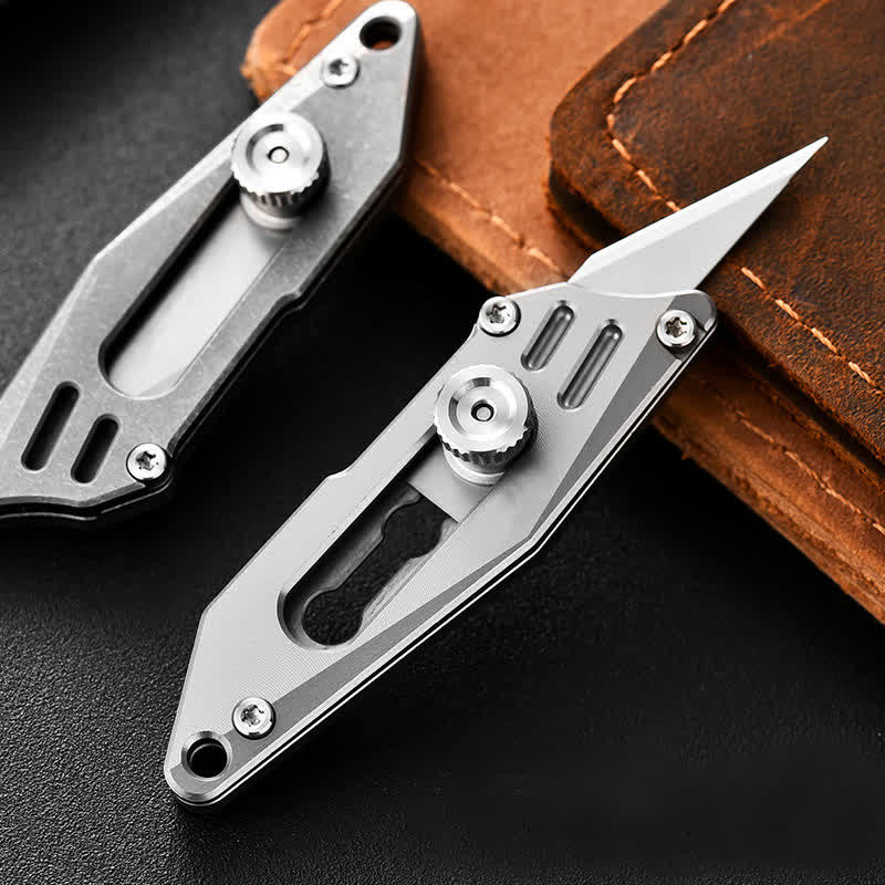 Couteau de poche portable Push Pocket Knife Unboxing Cutter Porte-clés