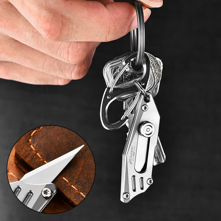 Couteau de poche portable Push Pocket Knife Unboxing Cutter Porte-clés