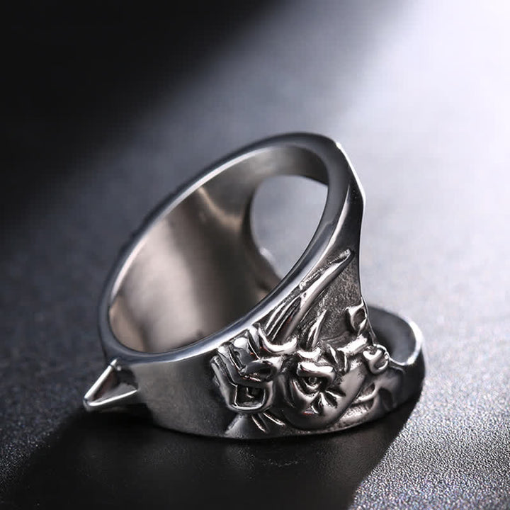Bague décapsuleur en forme de tête de rhinocéros, exquise, avec fenêtre cassée