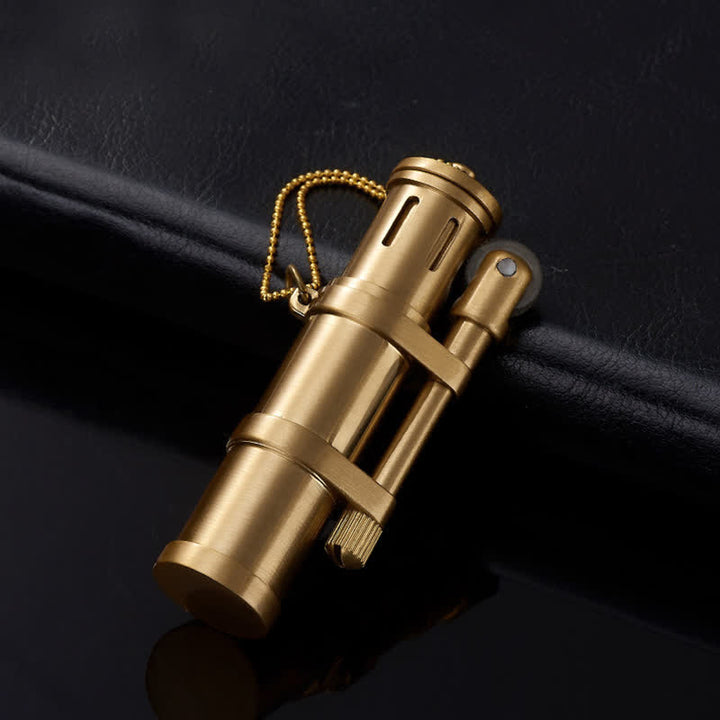 Briquet à pétrole rechargeable en forme de bambou fantaisie