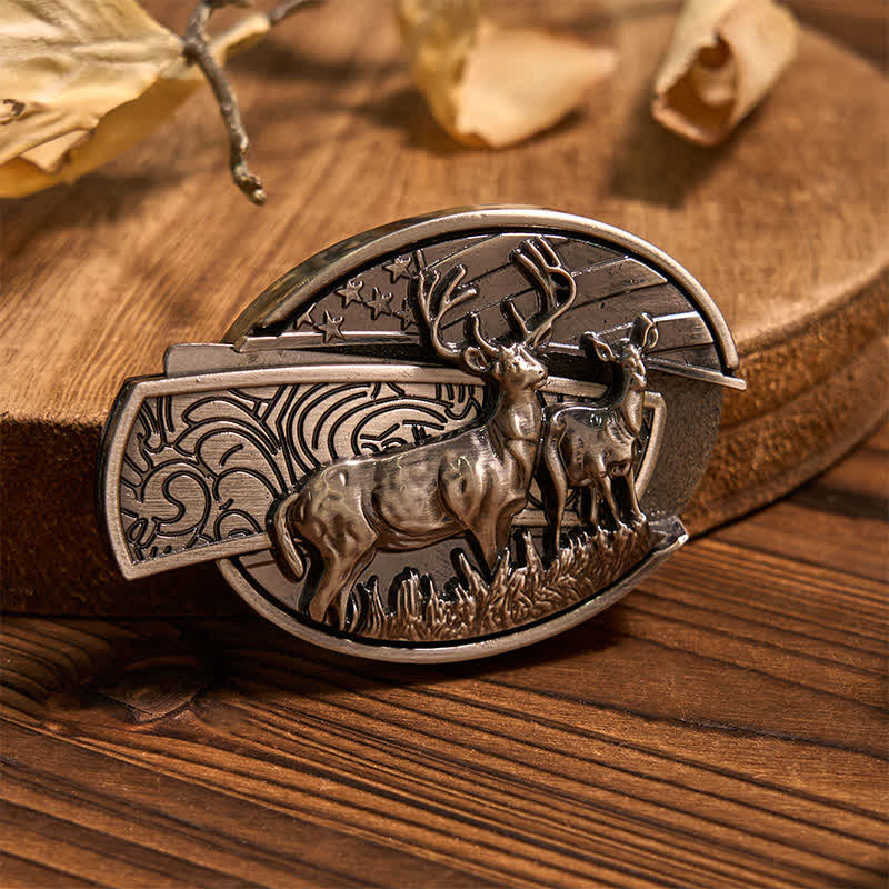 Ensemble de boucles de ceinture, couteau caché, pendentif à cornes longues, anneau de taureau, cerf, DIY
