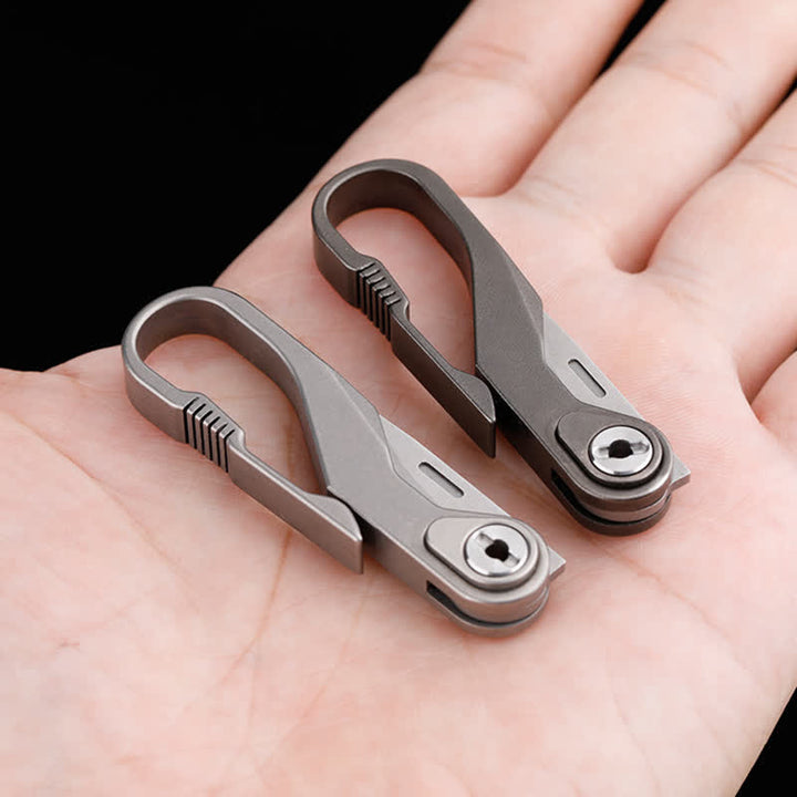 Porte-clés mini couteau pliant en titane