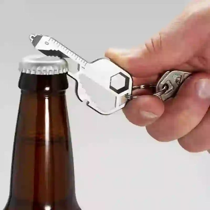 Mini utilitaire 11 en 1 porte-clés en forme de clé pour outils courants - image 4