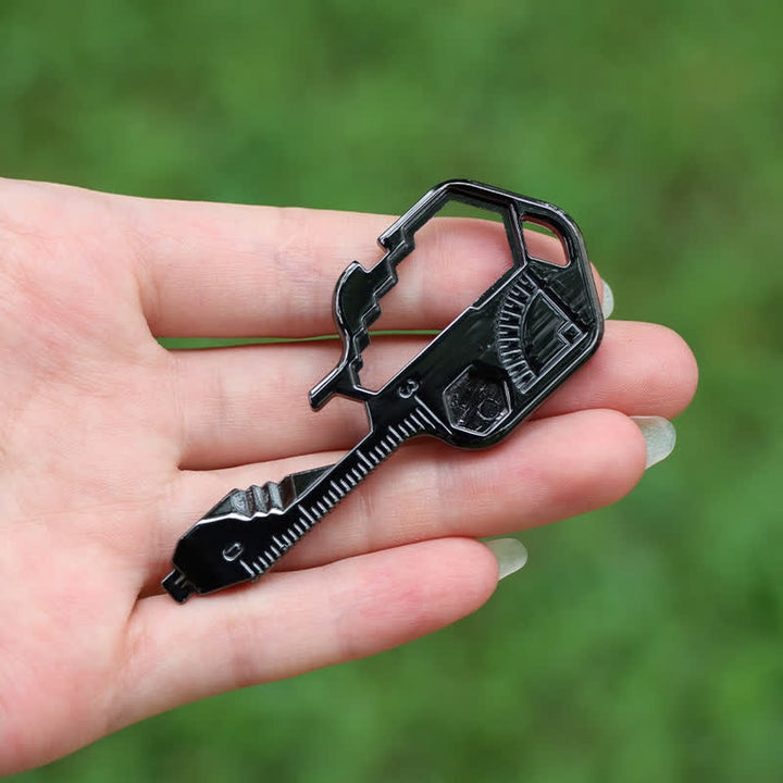 Mini utilitaire 11 en 1 porte-clés en forme de clé pour outils courants - image 14