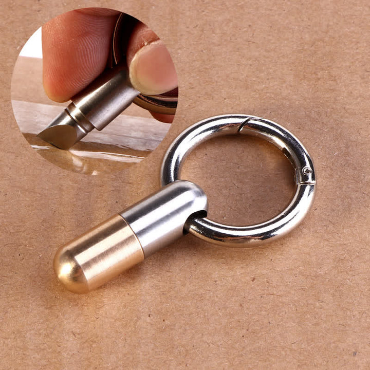Porte-clés coupe-capsule de poche mini-déballage