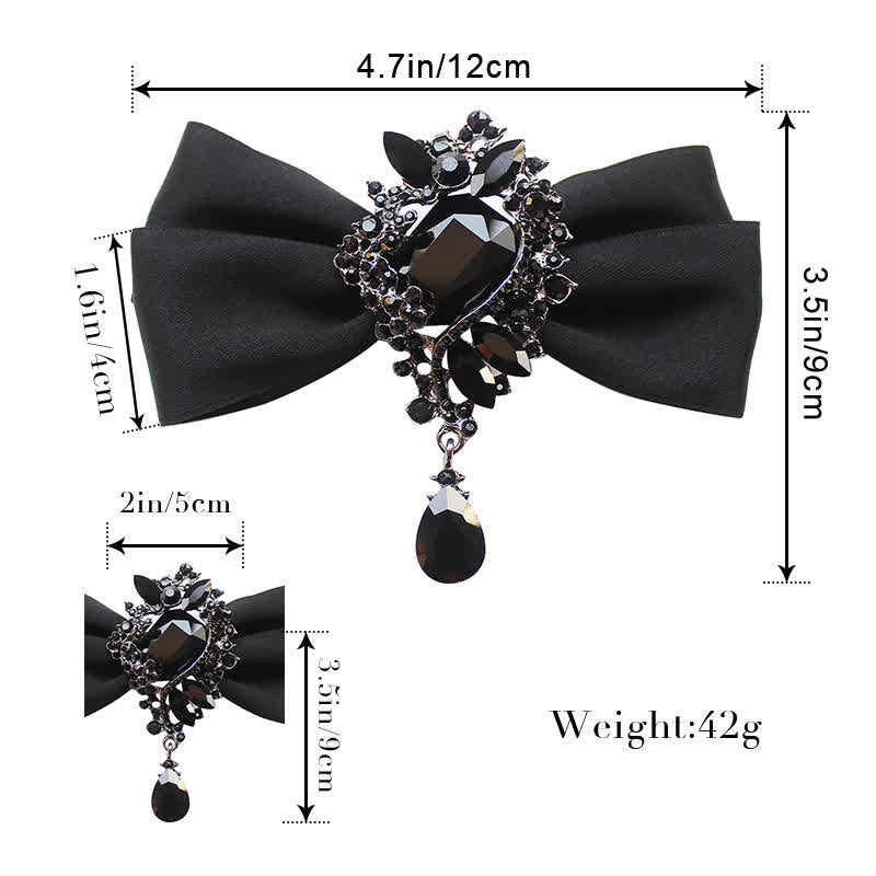 Nœud papillon pour homme avec ornement en cristal