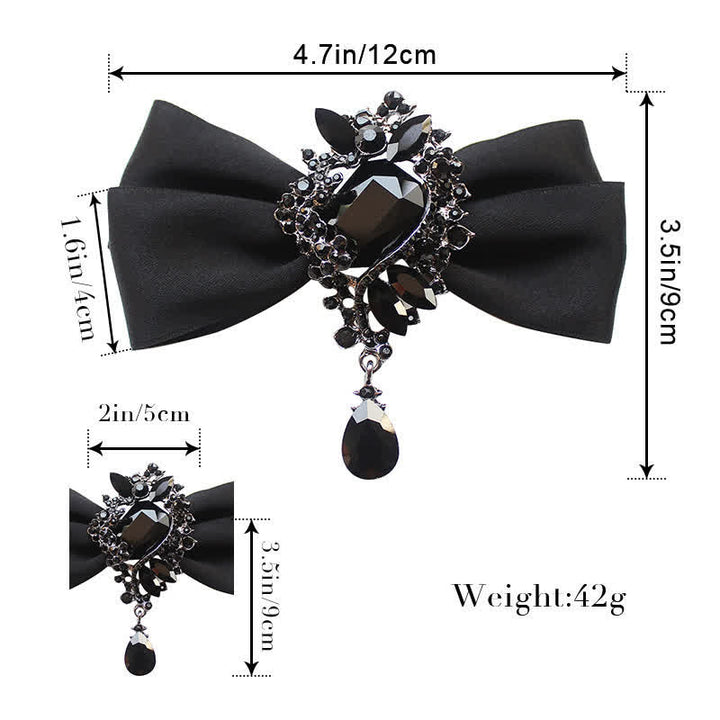 Nœud papillon pour homme avec ornement en cristal