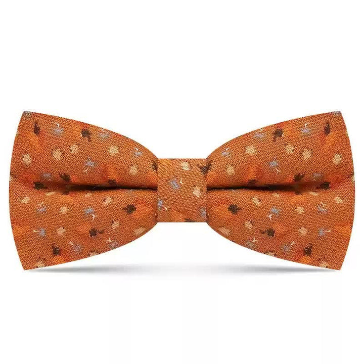 Nœud papillon en coton à imprimé floral délicat pour homme