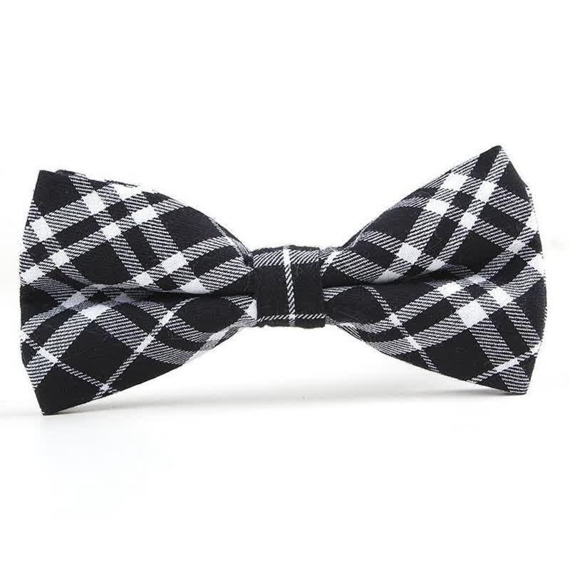Nœud papillon à carreaux tendance pour homme, avec mouchoir et cravate. - Style n° 6 - Noeud papillon - image 28