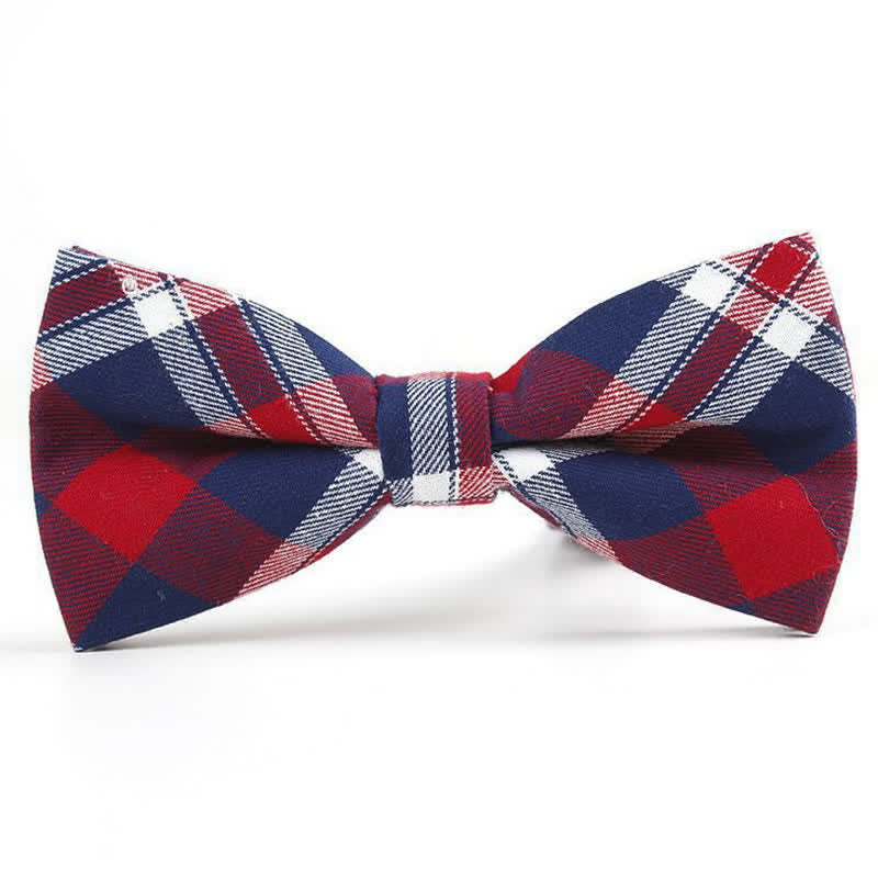 Nœud papillon à carreaux tendance pour homme, avec mouchoir et cravate. - Style n° 10 - Noeud papillon - image 40