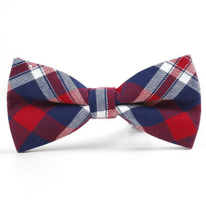 Nœud papillon à carreaux tendance pour homme, avec mouchoir et cravate. - Style n° 10 - Noeud papillon - image 40