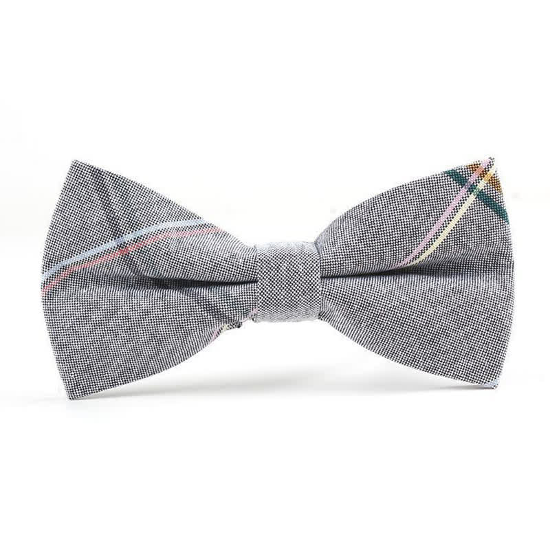 Nœud papillon à carreaux tendance pour homme, avec mouchoir et cravate. - Style n° 2 - Noeud papillon - image 10