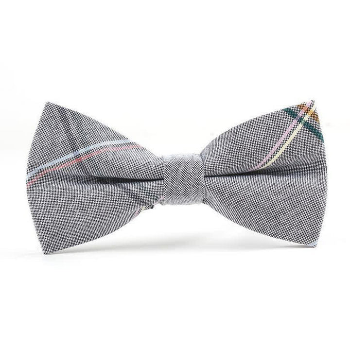 Nœud papillon à carreaux tendance pour homme, avec mouchoir et cravate. - Style n° 2 - Noeud papillon - image 10