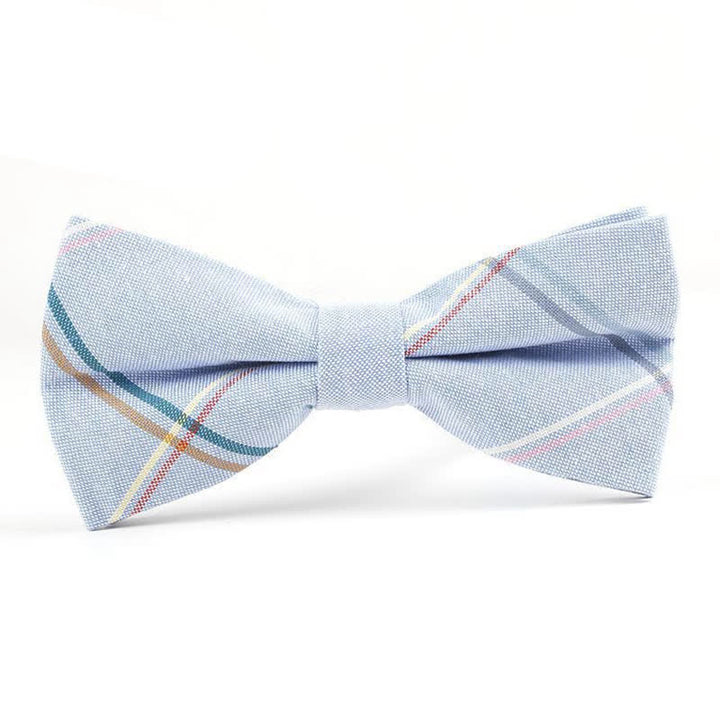 Nœud papillon à carreaux tendance pour homme, avec mouchoir et cravate. - Style n° 15 - Noeud papillon - image 55