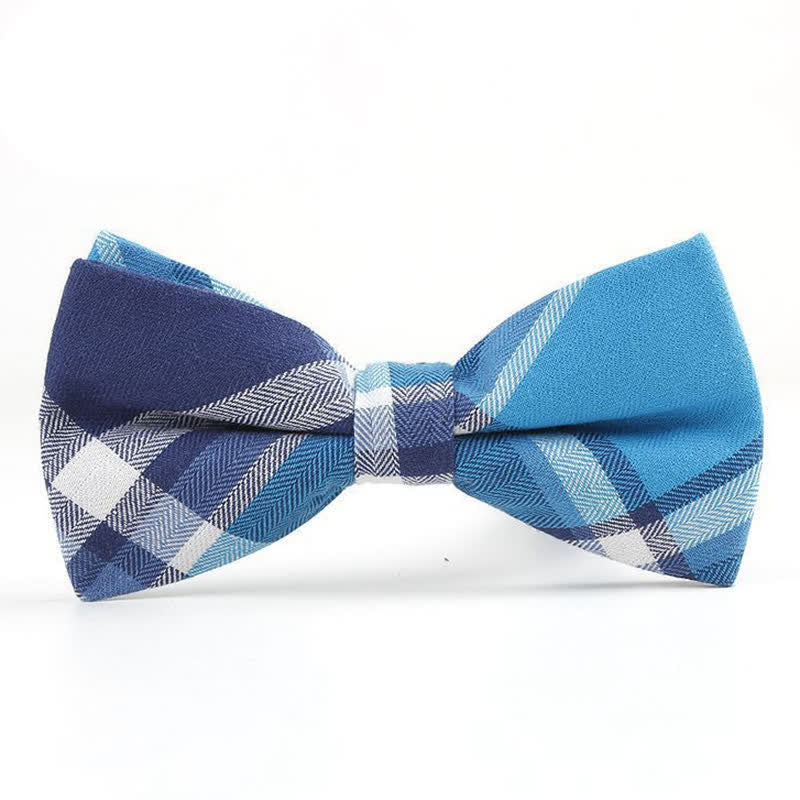 Nœud papillon à carreaux tendance pour homme, avec mouchoir et cravate. - Style n° 8 - Noeud papillon - image 34