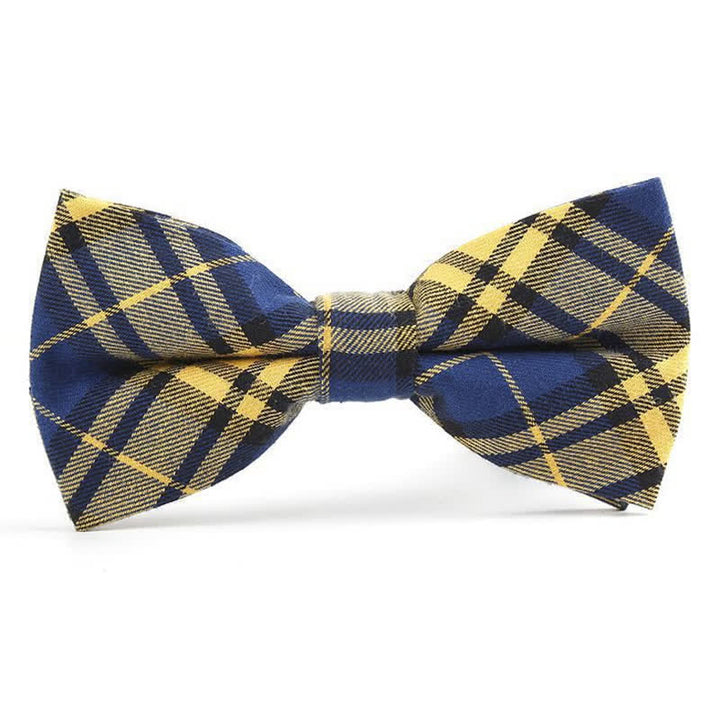 Nœud papillon à carreaux tendance pour homme, avec mouchoir et cravate. - Style n° 5 - Noeud papillon - image 25