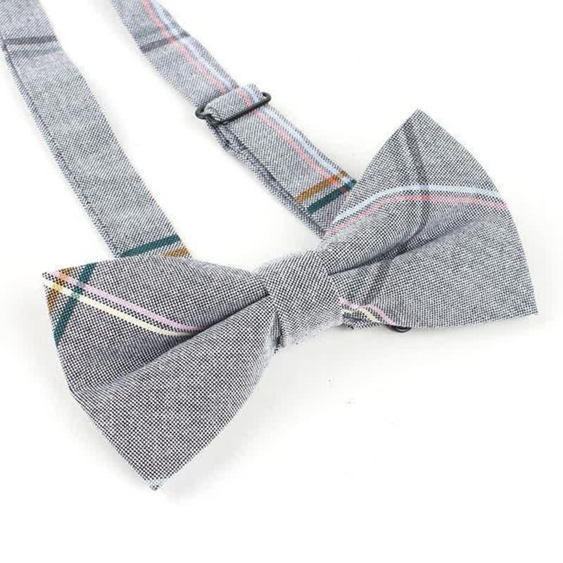 Nœud papillon à carreaux tendance pour homme, avec mouchoir et cravate. - image 11