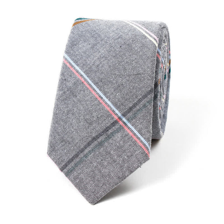 Cravate à motif à carreaux tendance pour hommes
