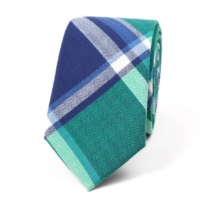 Nœud papillon à carreaux tendance pour homme, avec mouchoir et cravate. - Style n° 9 - Cravate - image 36