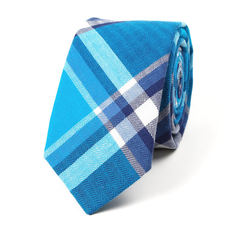 Nœud papillon à carreaux tendance pour homme, avec mouchoir et cravate. - Style n° 8 - Cravate - image 33
