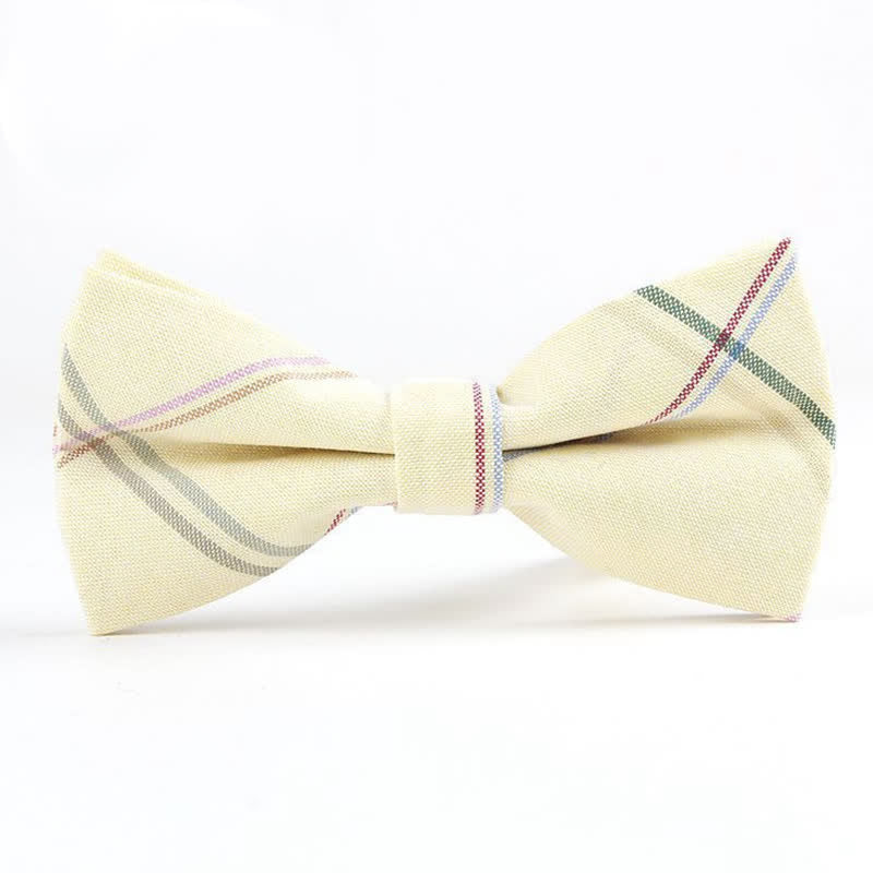 Nœud papillon à carreaux tendance pour homme, avec mouchoir et cravate. - Style n° 13 - Noeud papillon - image 49