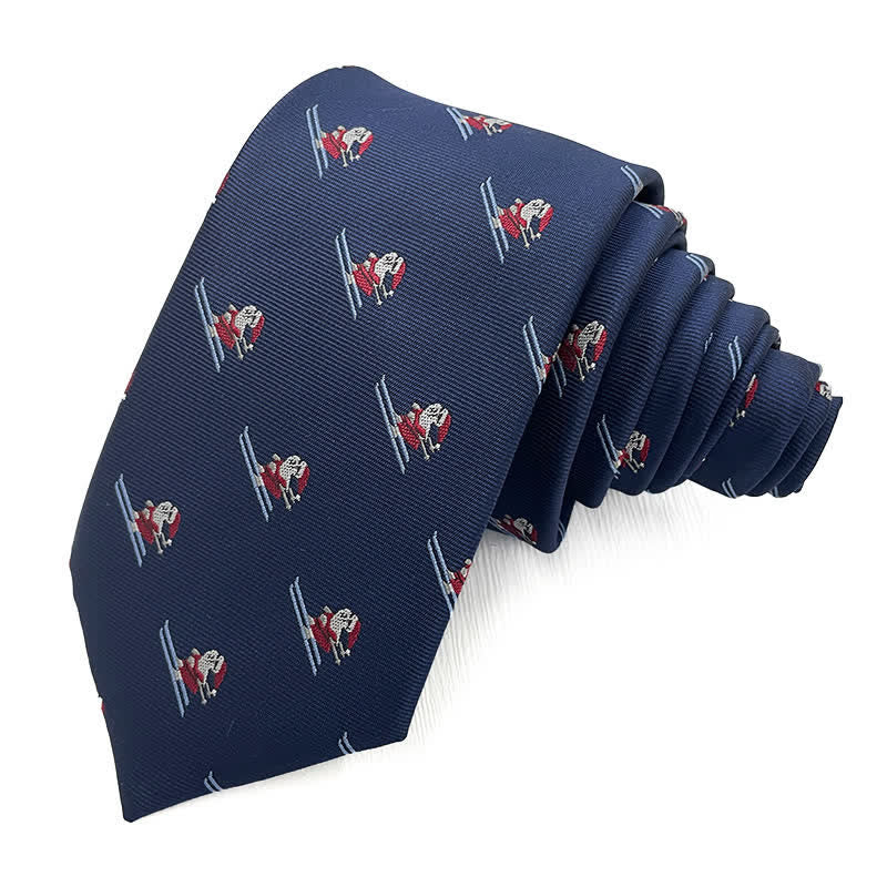 Cravate amusante pour homme à motifs de Père Noël sur le thème de Noël