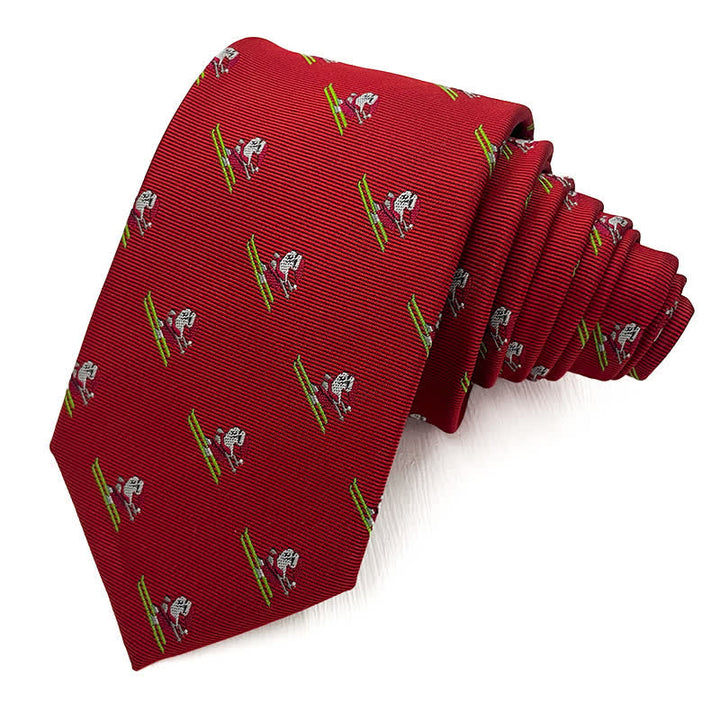 Cravate amusante pour homme à motifs de Père Noël sur le thème de Noël